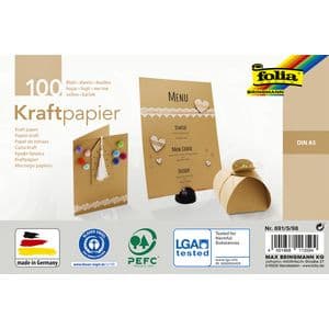 Picture 1 of Kraftpapier Folia A5 120gr 100 vel