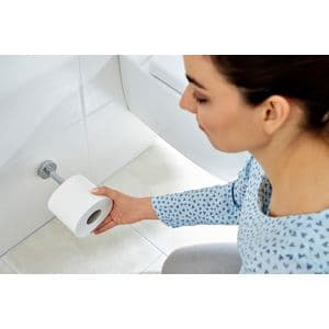 Picture 4 of Reserverolhouder tesa® Smooz hoogglans verchroomd metaal zelfklevend