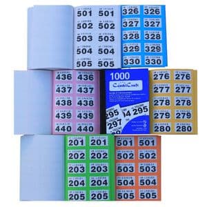 Picture 2 of Nummerblok 1-1000 assorti 6 stuks