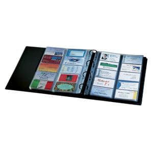 Picture 2 of Visitekaartringband Sigel VZ301 voor 400 kaarten 90x58mm velvet zwart