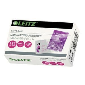 Picture 1 of Lamineerhoes Leitz iLAM 54x86mm 2x125micron EVA 100 stuks