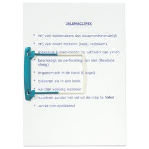 Picture 1 of Bundelmechaniek Djois JalemaClipex petrol 100 stuks