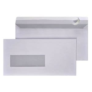 Picture 1 of Envelop Hermes EA5/6 110x220mm venster 3x10links zelfklevend 500 stuks