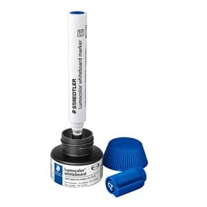Picture 2 of Viltstiftvulling Staedtler Lumocolor whiteboard 30ml blauw