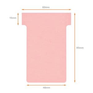 Picture 1 of T-kaart Nobo nr.2 48mm roze 100 stuks
