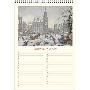 Picture 2 of Verjaardagskalender Anton Pieck Zicht op haven A4