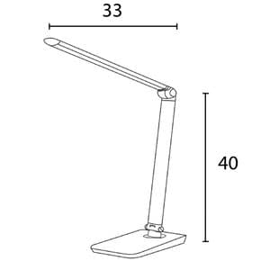 Picture 6 of Bureaulamp Unilux Twistled led zwart