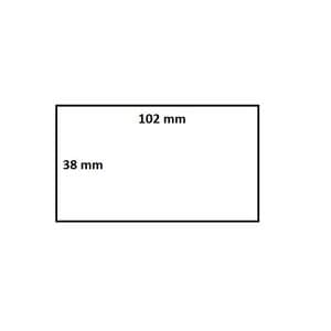 Picture 2 of Labeletiket IEZZY Zebra 880191-038D 102x38mm 25mm wit permanent 1790st