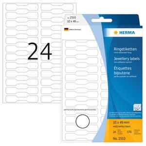 Picture 1 of Etiket HERMA 2510 10x49mm wit 576 stuks