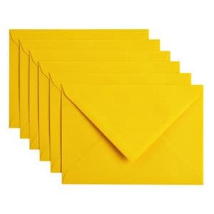 Picture 1 of Envelop Papicolor C6 114x162mm dottergeel pak à 6 stuks