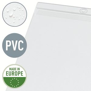 Picture 1 of Insteekmap U-model Leitz Premium met ophangoog 0.20mm PVC A5 transparant 50 stuks