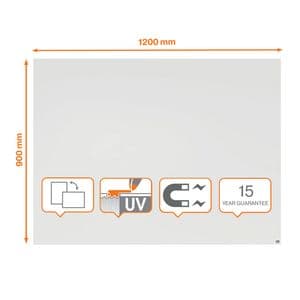 Picture 2 of Whiteboard Nobo Infinity randloos 90x120cm