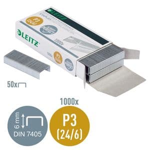 Picture 2 of Nieten Leitz 24/6 verzinkt 1000 stuks