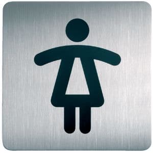Picture 1 of Infobord pictogram Durable 4956 vierkant wc dames 150mm