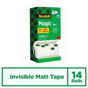 Picture 3 of Plakband Scotch Magic 810 19mmx33m onzichtbaar mat 12+2 gratis