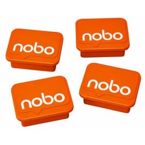 Picture 1 of Magneet Nobo 22mm oranje 4 stuks