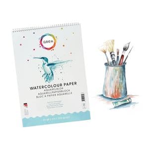 Picture 4 of Aquarelblok Qrea A3 20 vel 200gr spiraal