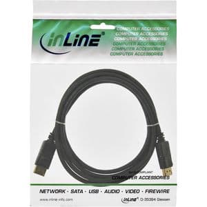 Picture 2 of Kabel inLine displayport 4K60HZ M-M 1,5 meter zwart