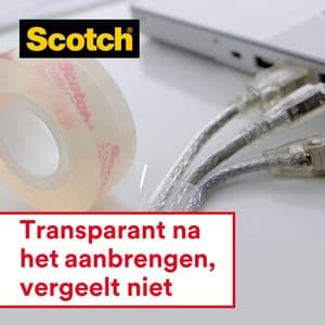 Picture 3 of Plakband Scotch Crystal 600 19mmx66m transparant