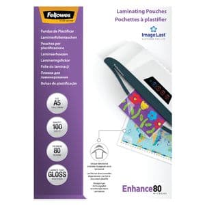 Picture 3 of Lamineerhoes Fellowes A5 2x80micron glans 100 stuks