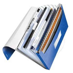 Picture 2 of Projectmap Leitz WOW voor A4 6 vaks PP blauw