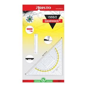 Picture 1 of Geodriehoek Aristo 1552 160mm transparant met gele rand