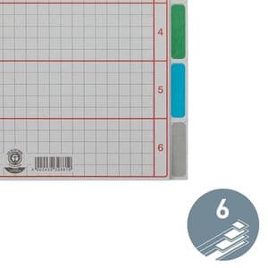 Picture 2 of Tabbladen Leitz 4-gaats 4350 6-delig grijs karton