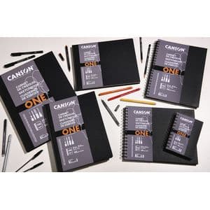 Picture 2 of Schetsboek Canson Art Book One spiraalgebonden 80vel 100gr 140x216mm wit