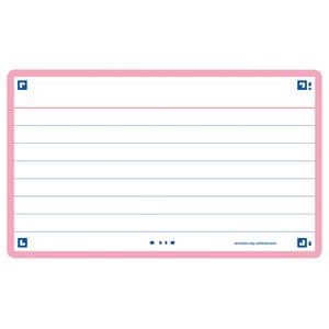 Picture 1 of Flashcard Oxford 2.0 75x125mm 80 vel 250gr lijn roze