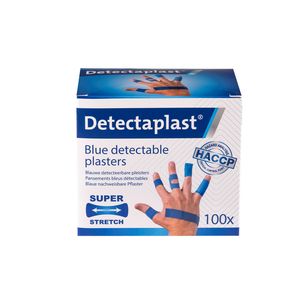 Picture 2 of Elastische blauwe textielpleister Detectaplast assorti 100 stuks