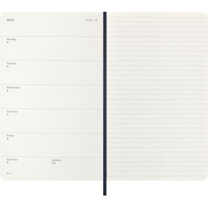 Picture 3 of Agenda 2026 Moleskine 12M Planner Weekly 7dagen/1pagina large sc sapphire blue