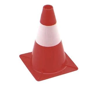 Picture 2 of Afbakeningskegel 30cm rood wit