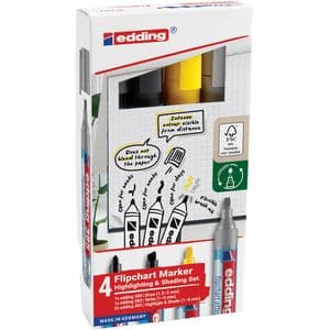 Picture 1 of Viltstift edding 385 flipover incl 380 - 383 assorti 4 stuks