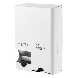 Picture 1 of Dameshygiënedispenser MediQo-line klein RVS wit