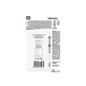 Picture 3 of Secondelijm Pattex super gel 3 gram blister 2+1 gratis