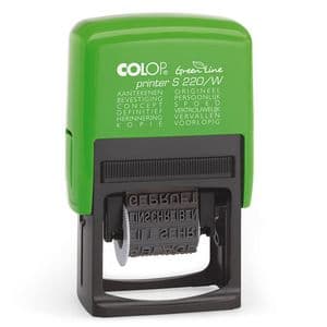 Picture 1 of Tekststempel Colop Printer S 220/W Green Line 12 teksten