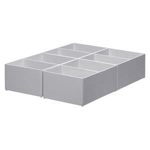 Picture 2 of Inzetbak Djois hoog 70x122x168mm 2-vaks grijs