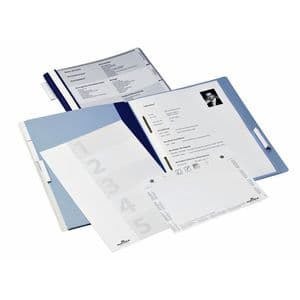 Picture 2 of Personeelsmap Durable 5 vakken + hangrail blauw