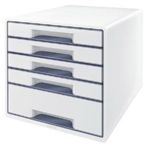 Picture 4 of Ladenblok Leitz WOW CUBE A4 maxi 5 laden wit/grijs