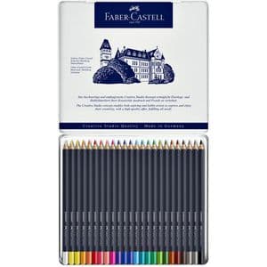 Picture 3 of Kleurpotloden Faber-Castell Goldfaber assorti blik à 24 stuks