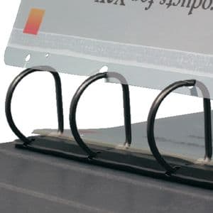 Picture 2 of Opbergstrip Djois filestrip A4 295mm 2/4rings transparant 25 stuks