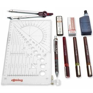 Picture 3 of Tekenset rOtring Isograph Master 10-delig