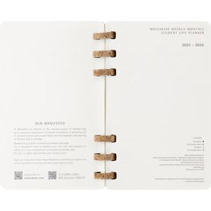 Picture 4 of Agenda 2025/2026 Moleskine 12M Academic Weekly 7dagen/1pagina Myrtle large sc black