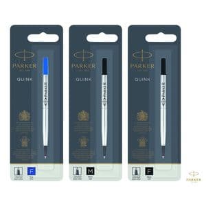 Picture 1 of Rollerpenvulling Parker Quink medium zwart blister à 1 stuk