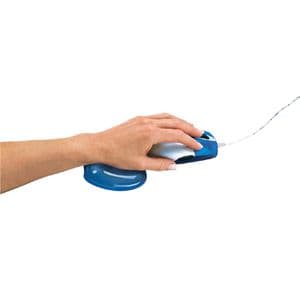 Picture 2 of Polssteun voor muis Fellowes Crystals gel transparant blauw