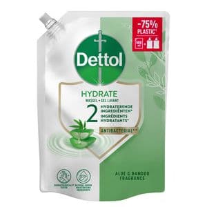 Picture 1 of Handzeep Dettol Hydrating Aloe Vera antibacterieël 500ml refill