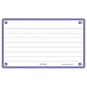 Picture 1 of Flashcard Oxford 2.0 75x125mm 80 vel 250gr lijn paars
