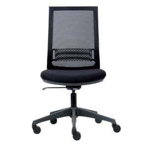 Picture 4 of Bureaustoel Euroseats Canillo netgespannen rug zwart
