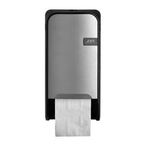 Picture 1 of Toiletpapierdispenser Quartzline Q1 systeemrol duo zilver 441091