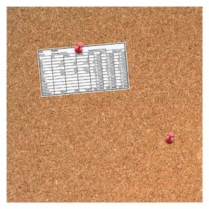 Picture 1 of Prikbord Desq 35x35cm kurk